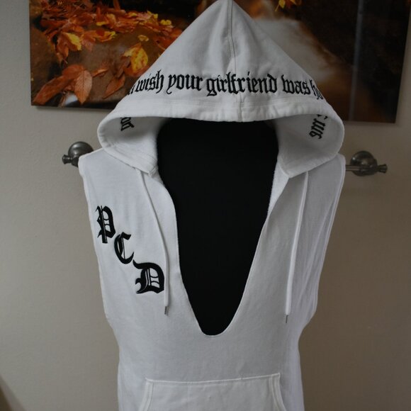 SLEEVELESS PULL OVER VICTORIA'S SECRET PUSSYCAT DOLLS DON'T CHA HOODIE Small S - Picture 1 of 14